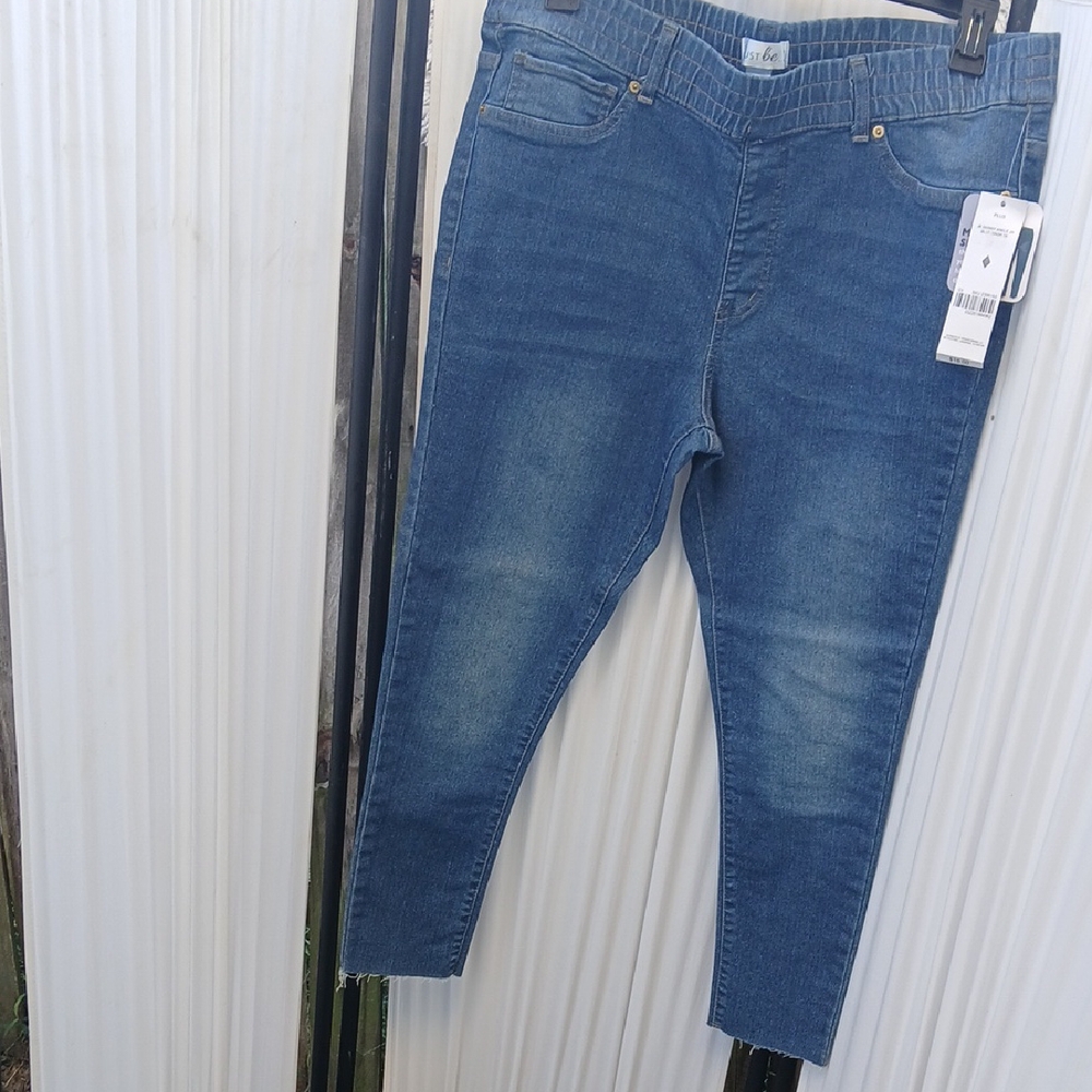 Just Be Women's Skinny Jeans - Blue
